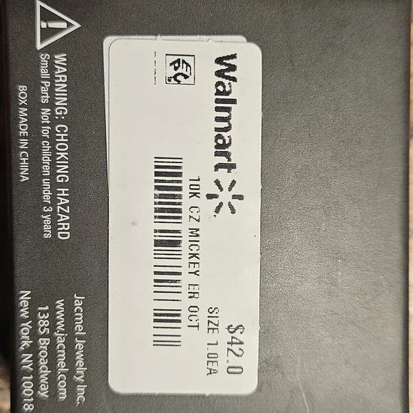 Disney 10KT Gold and Cubic Zirconia Mickey Mouse Stud Earrings - Picture 2 of 2